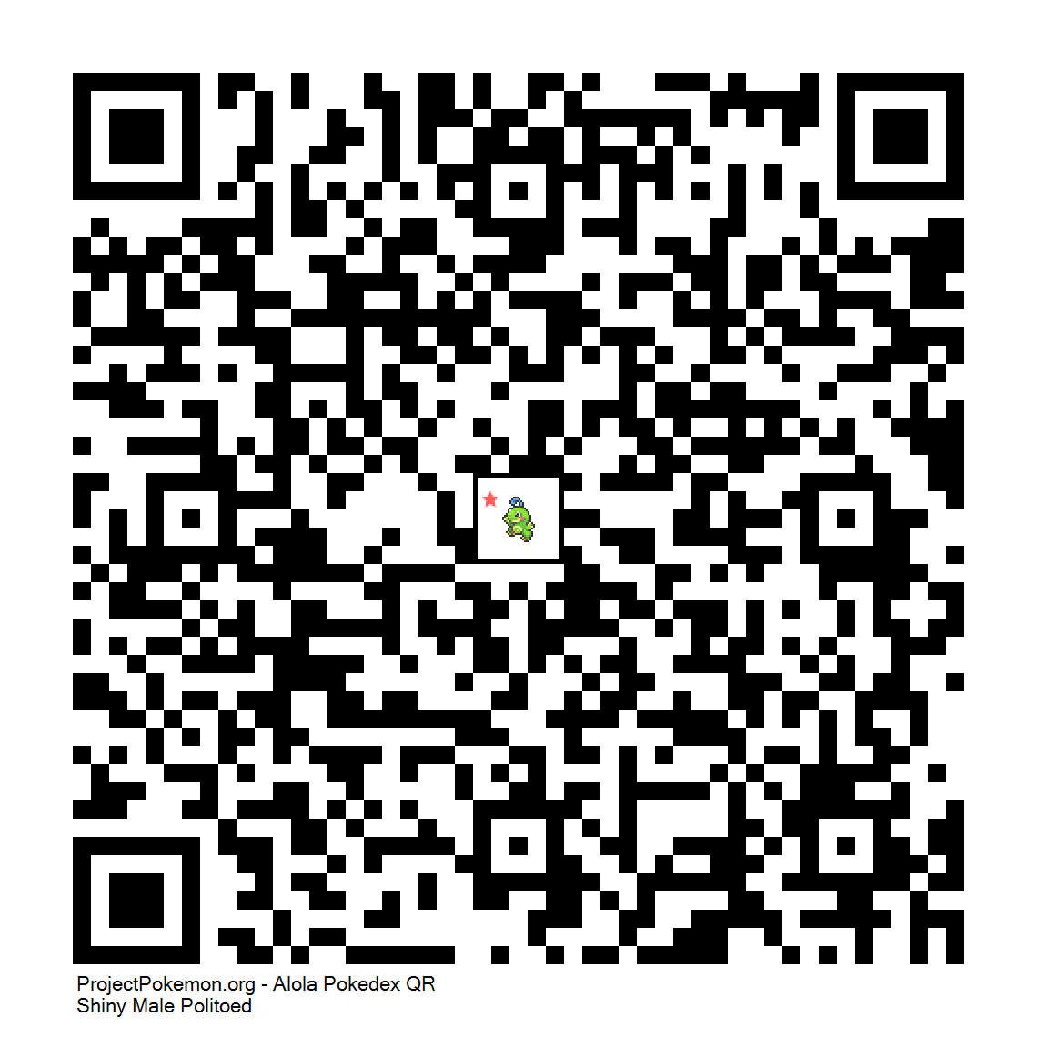 Cdigo QR de Politoed variocolor